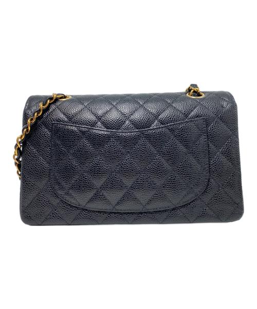 CHANEL（シャネル）CHANEL (シャネル) Wフラップチェーンショルダーバッグ ブラック サイズ:23の古着・服飾アイテム