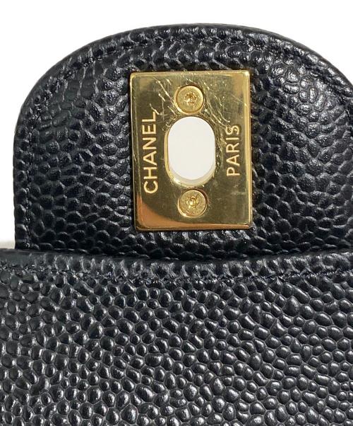 CHANEL（シャネル）CHANEL (シャネル) Wフラップチェーンショルダーバッグ ブラック サイズ:23の古着・服飾アイテム