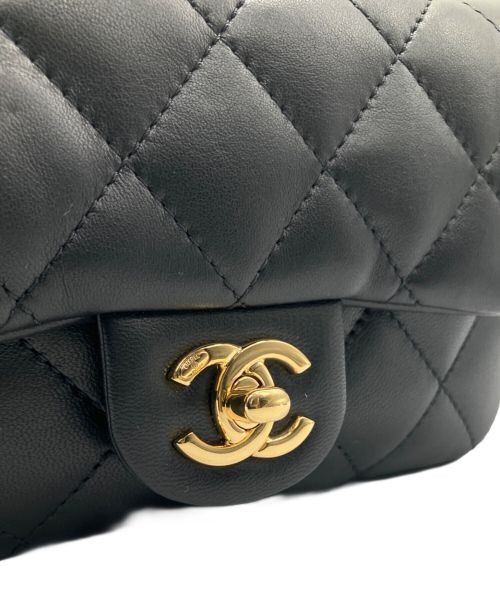 CHANEL（シャネル）CHANEL (シャネル) マトラッセ トップハンドルチェーンショルダーバッグ ブラックの古着・服飾アイテム