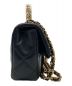 中古・古着 CHANEL (シャネル) マトラッセ トップハンドルチェーンショルダーバッグ ブラック：800000円