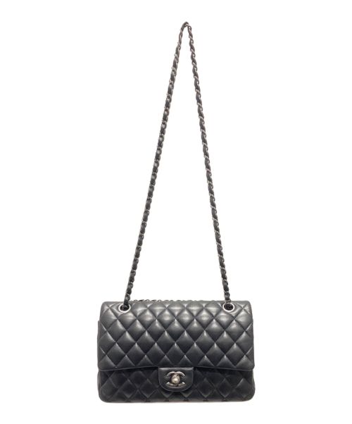 CHANEL（シャネル）CHANEL (シャネル) マトラッセ25/Wフラップチェーンショルダーバッグ ブラック サイズ:25の古着・服飾アイテム