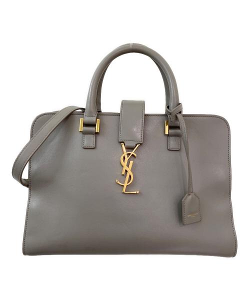 Saint Laurent Paris（サンローランパリ）Saint Laurent Paris (サンローランパリ) ベイビーカバスショルダーバッグ グレーの古着・服飾アイテム