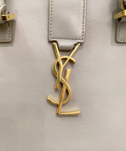 Saint Laurent Paris（サンローランパリ）Saint Laurent Paris (サンローランパリ) ベイビーカバスショルダーバッグ グレーの古着・服飾アイテム