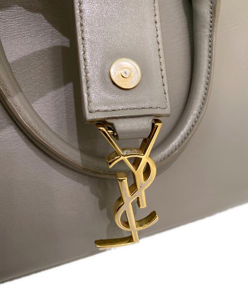 Saint Laurent Paris（サンローランパリ）Saint Laurent Paris (サンローランパリ) ベイビーカバスショルダーバッグ グレーの古着・服飾アイテム