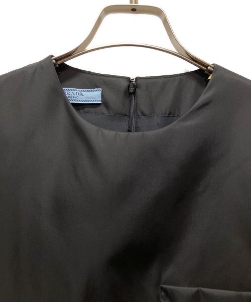 PRADA（プラダ）PRADA (プラダ) ポーチ付きリナイロンワンピース ブラック サイズ:SIZE40の古着・服飾アイテム