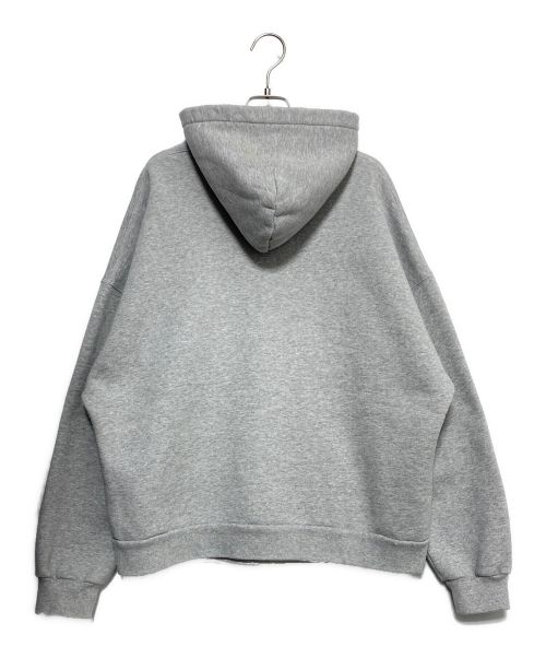 BALENCIAGA（バレンシアガ）BALENCIAGA (バレンシアガ) スリムワイドフィットロゴフーディー グレー サイズ:Lの古着・服飾アイテム