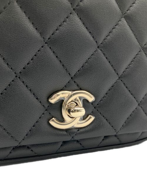 CHANEL（シャネル）CHANEL (シャネル) トレンディCC マトラッセ トップハンドル チェーンショルダーバッグ ブラック サイズ:-の古着・服飾アイテム