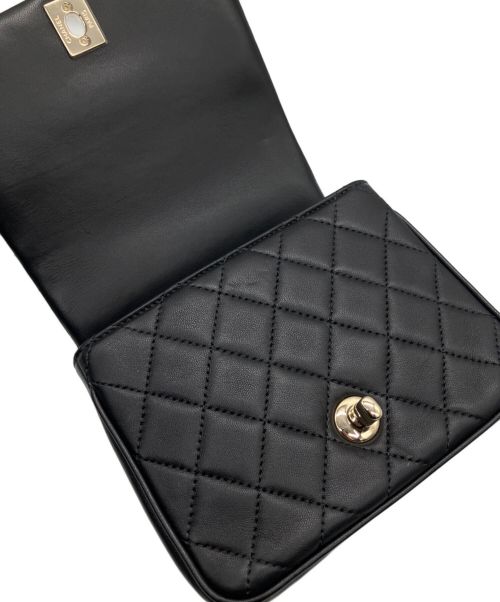 CHANEL（シャネル）CHANEL (シャネル) トレンディCC マトラッセ トップハンドル チェーンショルダーバッグ ブラック サイズ:-の古着・服飾アイテム