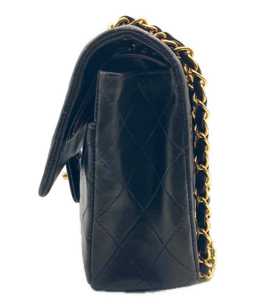 CHANEL（シャネル）CHANEL (シャネル) マトラッセ25/Wフラップチェーンショルダーバッグ ブラック サイズ:25の古着・服飾アイテム