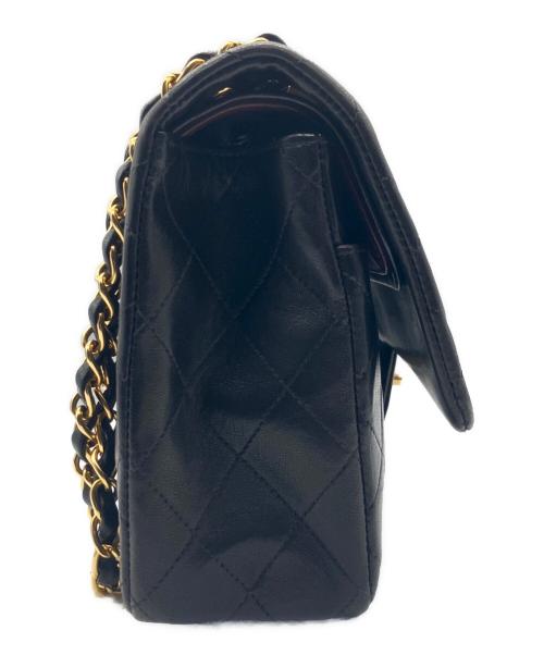 CHANEL（シャネル）CHANEL (シャネル) マトラッセ25/Wフラップチェーンショルダーバッグ ブラック サイズ:25の古着・服飾アイテム