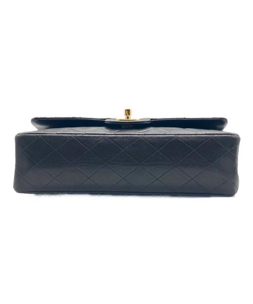 CHANEL（シャネル）CHANEL (シャネル) マトラッセ25/Wフラップチェーンショルダーバッグ ブラック サイズ:25の古着・服飾アイテム