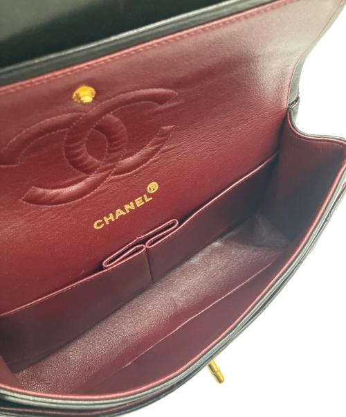 CHANEL（シャネル）CHANEL (シャネル) マトラッセ25/Wフラップチェーンショルダーバッグ ブラック サイズ:25の古着・服飾アイテム