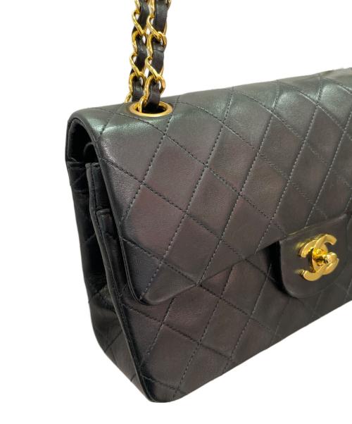 CHANEL（シャネル）CHANEL (シャネル) Wフラップ マトラッセ 23 ブラック サイズ:23の古着・服飾アイテム