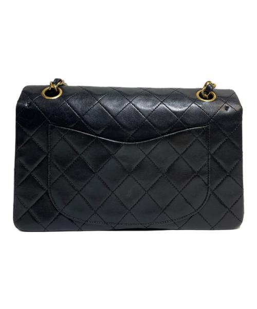 CHANEL（シャネル）CHANEL (シャネル) マトラッセ23 Wフラップチェーンショルダーバッグ ブラック サイズ:23の古着・服飾アイテム