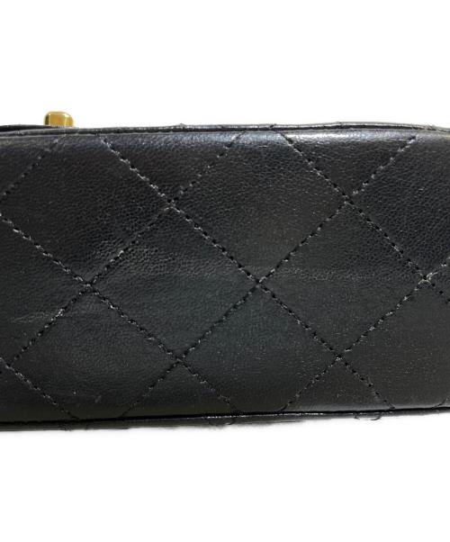 CHANEL（シャネル）CHANEL (シャネル) マトラッセ23 Wフラップチェーンショルダーバッグ ブラック サイズ:23の古着・服飾アイテム