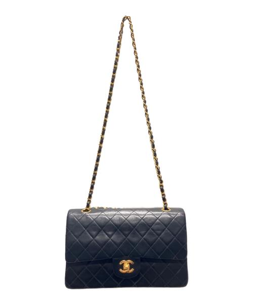 CHANEL（シャネル）CHANEL (シャネル) マトラッセ25/Wフラップチェーンショルダーバッグ ブラック サイズ:25の古着・服飾アイテム