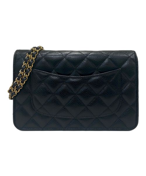 CHANEL（シャネル）CHANEL (シャネル) マトラッセ チェーンウォレット ブラックの古着・服飾アイテム