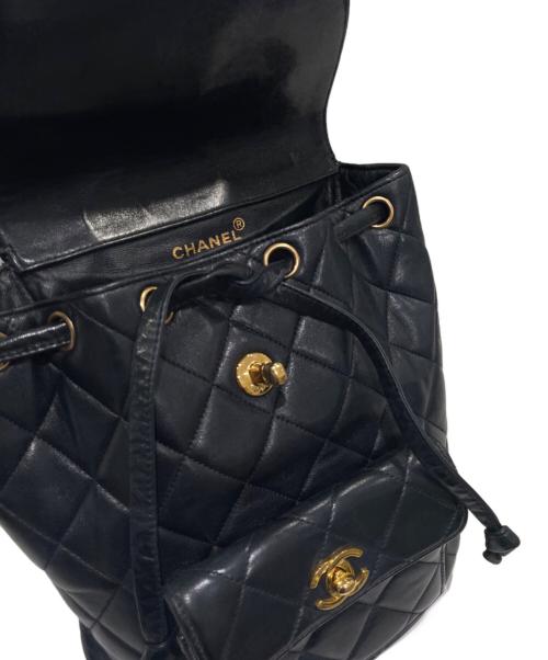CHANEL（シャネル）CHANEL (シャネル) ヴィンテージ マトラッセ リュック ブラックの古着・服飾アイテム