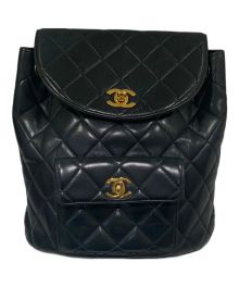 CHANEL（シャネル）の古着「ヴィンテージ マトラッセ リュック」｜ブラック