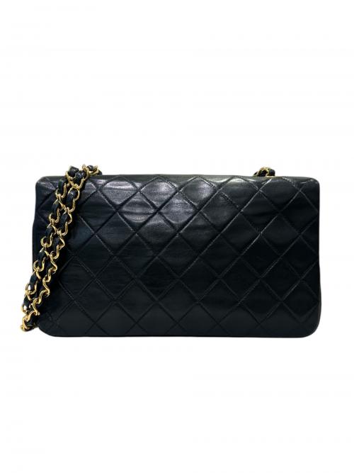 CHANEL（シャネル）CHANEL (シャネル) フルフラップチェーンショルダーバッグ ブラック サイズ:23の古着・服飾アイテム