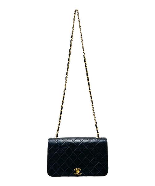 CHANEL（シャネル）CHANEL (シャネル) フルフラップチェーンショルダーバッグ ブラック サイズ:23の古着・服飾アイテム