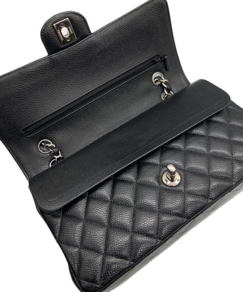 CHANEL（シャネル）CHANEL (シャネル) マトラッセ25/Wフラップチェーンショルダーバッグ ブラック サイズ:25の古着・服飾アイテム