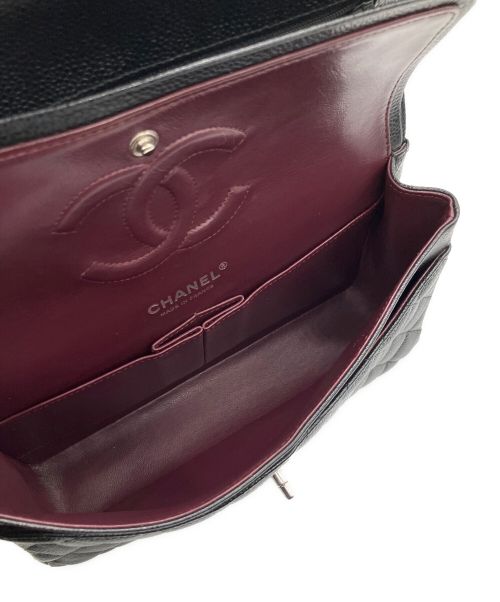 CHANEL（シャネル）CHANEL (シャネル) マトラッセ25/Wフラップチェーンショルダーバッグ ブラック サイズ:25の古着・服飾アイテム