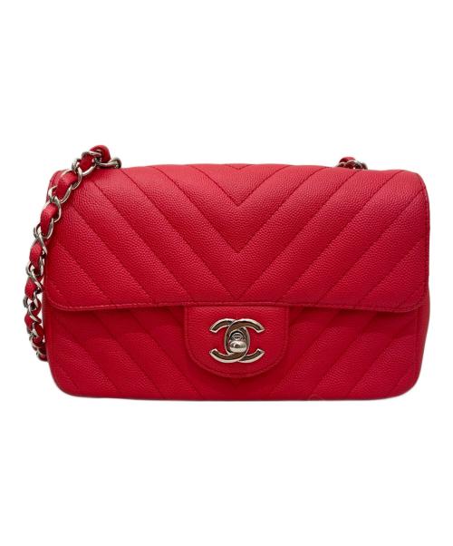 CHANEL（シャネル）CHANEL (シャネル) シェブロン ショルダーバッグ ピンクの古着・服飾アイテム