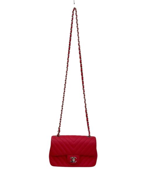 CHANEL（シャネル）CHANEL (シャネル) シェブロン ショルダーバッグ ピンクの古着・服飾アイテム