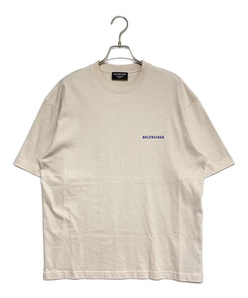 BALENCIAGA（バレンシアガ）BALENCIAGA (バレンシアガ) バックロゴTシャツ ベージュ サイズ:XSの古着・服飾アイテム