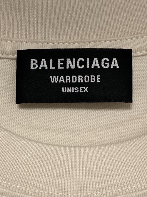 BALENCIAGA（バレンシアガ）BALENCIAGA (バレンシアガ) バックロゴTシャツ ベージュ サイズ:XSの古着・服飾アイテム