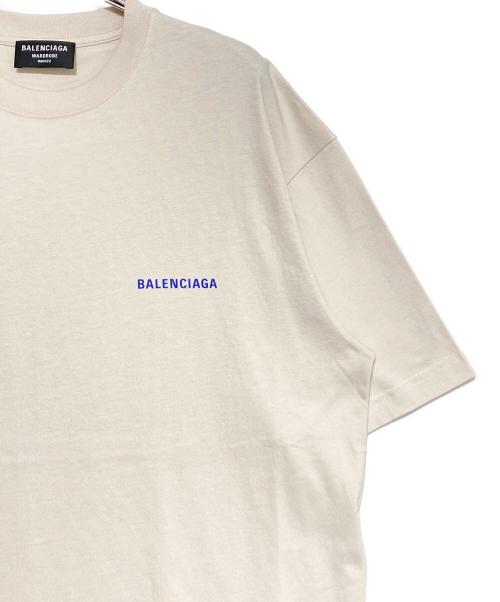 BALENCIAGA（バレンシアガ）BALENCIAGA (バレンシアガ) バックロゴTシャツ ベージュ サイズ:XSの古着・服飾アイテム