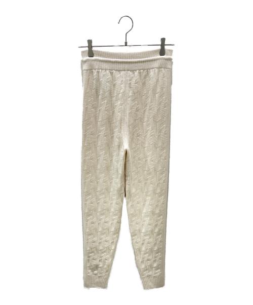 HERMES（エルメス）HERMES (エルメス) Hロゴニットパンツ ベージュ サイズ:34の古着・服飾アイテム