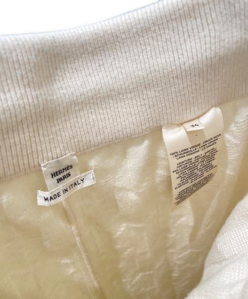 HERMES（エルメス）HERMES (エルメス) Hロゴニットパンツ ベージュ サイズ:34の古着・服飾アイテム