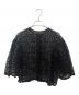 DRAWER（ドゥロワー）の古着「カットワークレースブラウス」｜ブラック