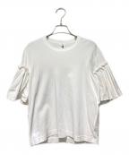 noir kei ninomiyaノワール ケイ ニノミヤ）の古着「フリルアームTシャツ」｜ホワイト