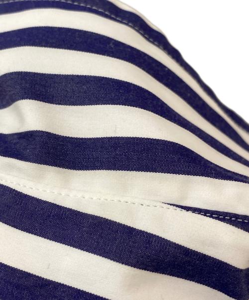 MADISON BLUE（マディソンブルー）MADISON BLUE (マディソンブルー) 七分袖シャツブラウス ホワイト×ブルー サイズ:00の古着・服飾アイテム