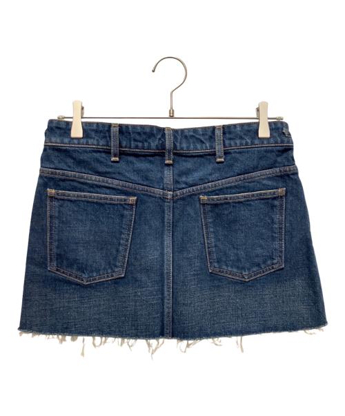 CELINE（セリーヌ）CELINE (セリーヌ) トリオンフ グルメット チェーン ミッドライズ デニム ミニスカート ブルー サイズ:26の古着・服飾アイテム
