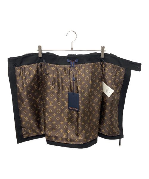 LOUIS VUITTON（ルイ ヴィトン）LOUIS VUITTON (ルイ ヴィトン) モノグラムレザースカート/レザースカート/ミニスカート/ゴールドジッパー ブラック サイズ:38 未使用品の古着・服飾アイテム