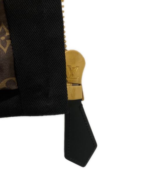 LOUIS VUITTON（ルイ ヴィトン）LOUIS VUITTON (ルイ ヴィトン) モノグラムレザースカート/レザースカート/ミニスカート/ゴールドジッパー ブラック サイズ:38 未使用品の古着・服飾アイテム