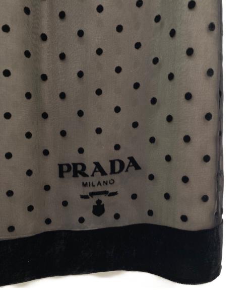 PRADA（プラダ）PRADA (プラダ) チュールスカート ブラック サイズ:36の古着・服飾アイテム