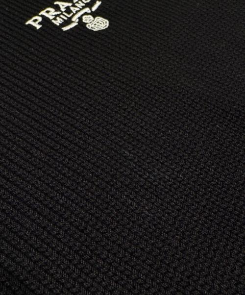 PRADA（プラダ）PRADA (プラダ) コットン ミニドレス   ブラック サイズ:40の古着・服飾アイテム