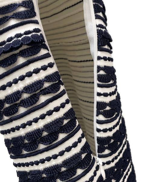 Christian Dior（クリスチャン ディオール）Christian Dior (クリスチャン ディオール) ノースリーブニットワンピース ネイビー サイズ:42の古着・服飾アイテム