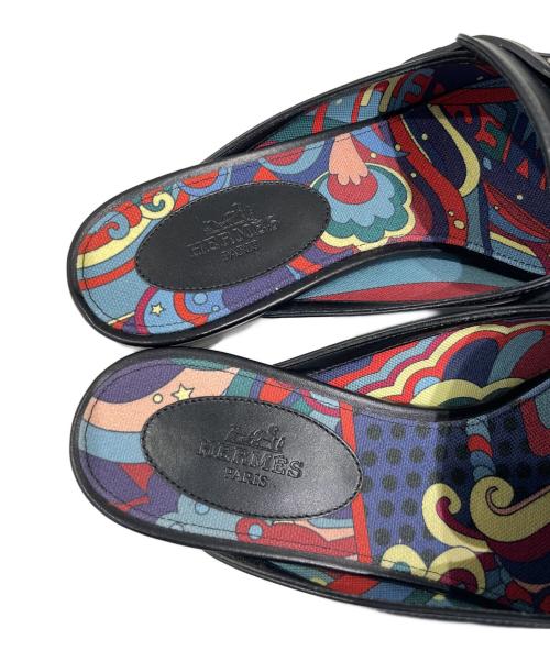 HERMES（エルメス）HERMES (エルメス) オズ/ケリーバックルミュール ブラック サイズ:36 1/2の古着・服飾アイテム