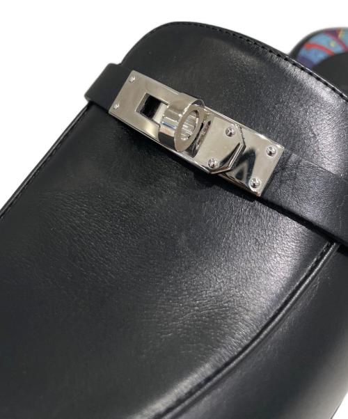 HERMES（エルメス）HERMES (エルメス) オズ/ケリーバックルミュール ブラック サイズ:36 1/2の古着・服飾アイテム