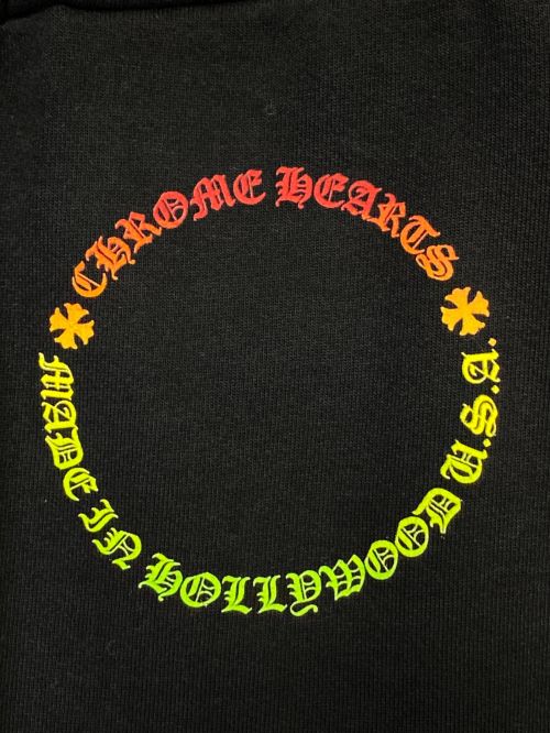 CHROME HEARTS（クロムハーツ）CHROME HEARTS (クロムハーツ) フローラルクロスプリントスウェットパンツ ブラック サイズ:Sの古着・服飾アイテム