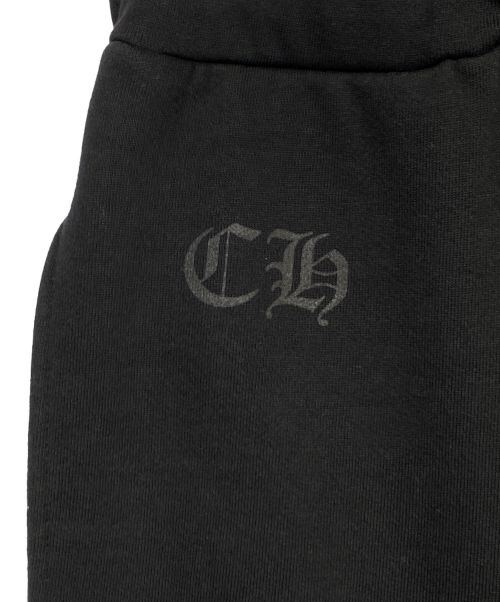 CHROME HEARTS（クロムハーツ）CHROME HEARTS (クロムハーツ) フローラルクロスプリントスウェットパンツ ブラック サイズ:Sの古着・服飾アイテム