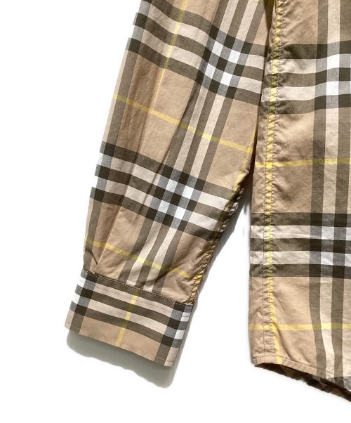 BURBERRY（バーバリー）BURBERRY (バーバリー) nova check shirt（ノヴァチェックシャツ） ベージュ サイズ:Mの古着・服飾アイテム