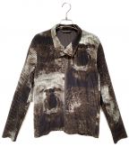 HOMME PLISSE ISSEY MIYAKEオム プリッセ イッセイ ミヤケ）の古着「Tie-dye pattern pleats jacket（タイダイプリーツジャケット）」｜ブラック×ブラウン