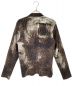 HOMME PLISSE ISSEY MIYAKE (オムプリッセ イッセイ ミヤケ) Tie-dye pattern pleats jacket（タイダイプリーツジャケット） ブラック×ブラウン サイズ:2：55000円